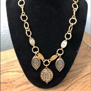 Virgins Saints and Angels Betty gold necklace new